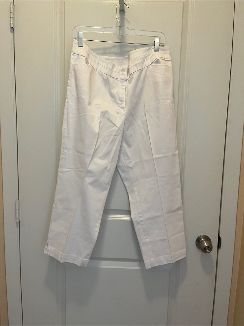 Emma James White Stretch Trousers